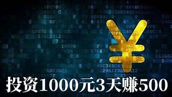 投资1000元3天赚500